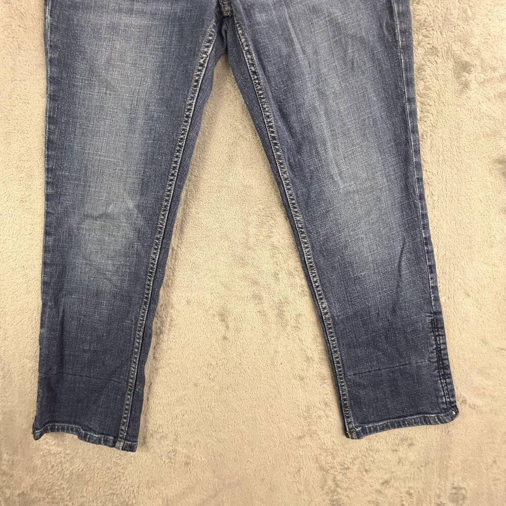 Banana Republic Jeans Womens 8 Blue Stretch Denim Straight Leg Classic Fit Pants - Picture 13 of 16